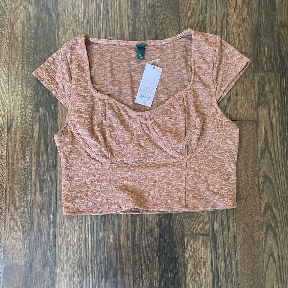 Wild fable NWT cropped lace top